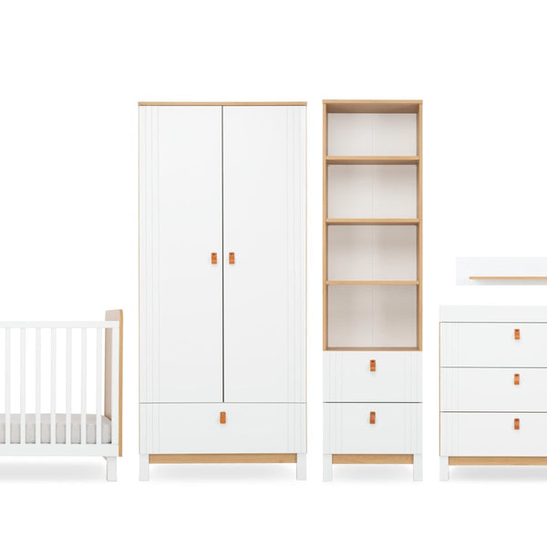 Cuddleco Rafi 5 Piece Nursery Furniture Set - Oak & White - For Your Little One