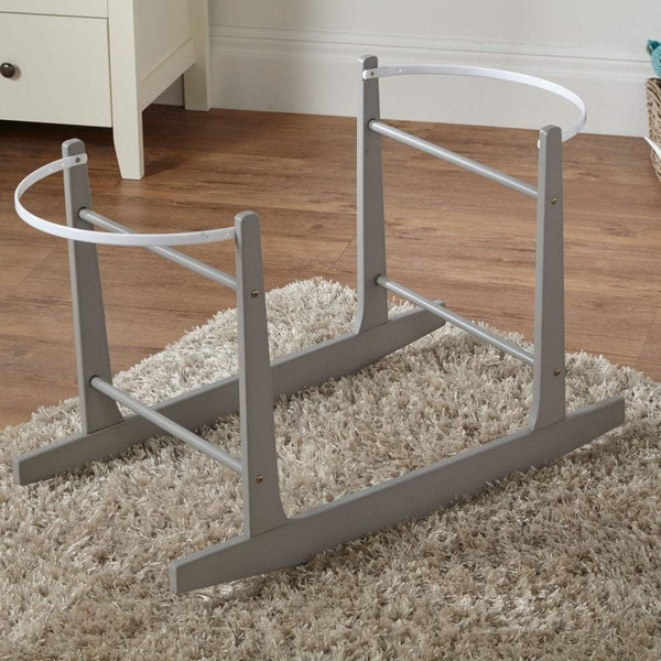 Grey Moses Basket Rocking Stand - For Your Little One