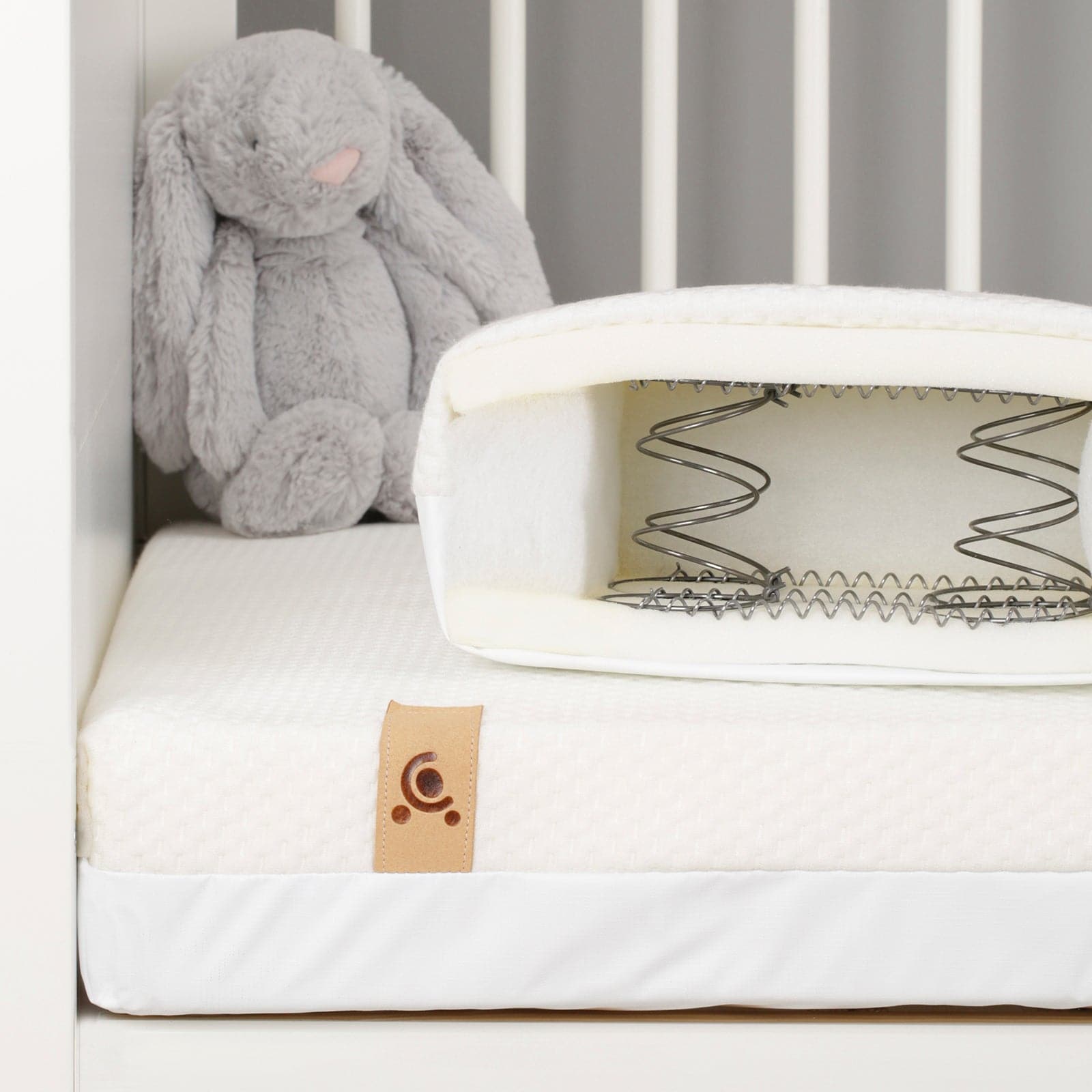 Cuddleco Harmony Hypo-Allergenic Bamboo Sprung Cot Mattress 120 x 60cm   