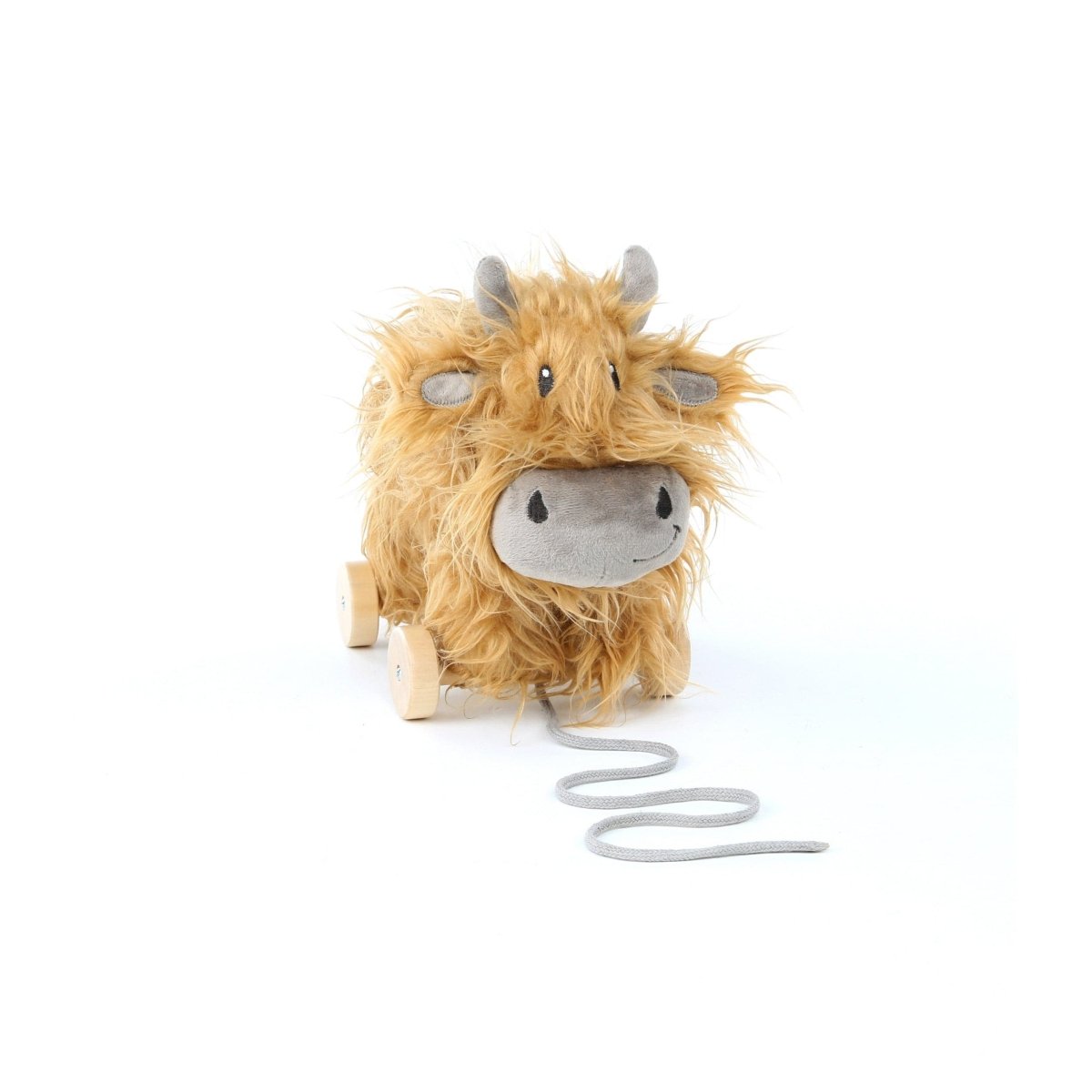 Little Bird Told Me Hubert Highland Cow Pull Along Toy - For Your Little One