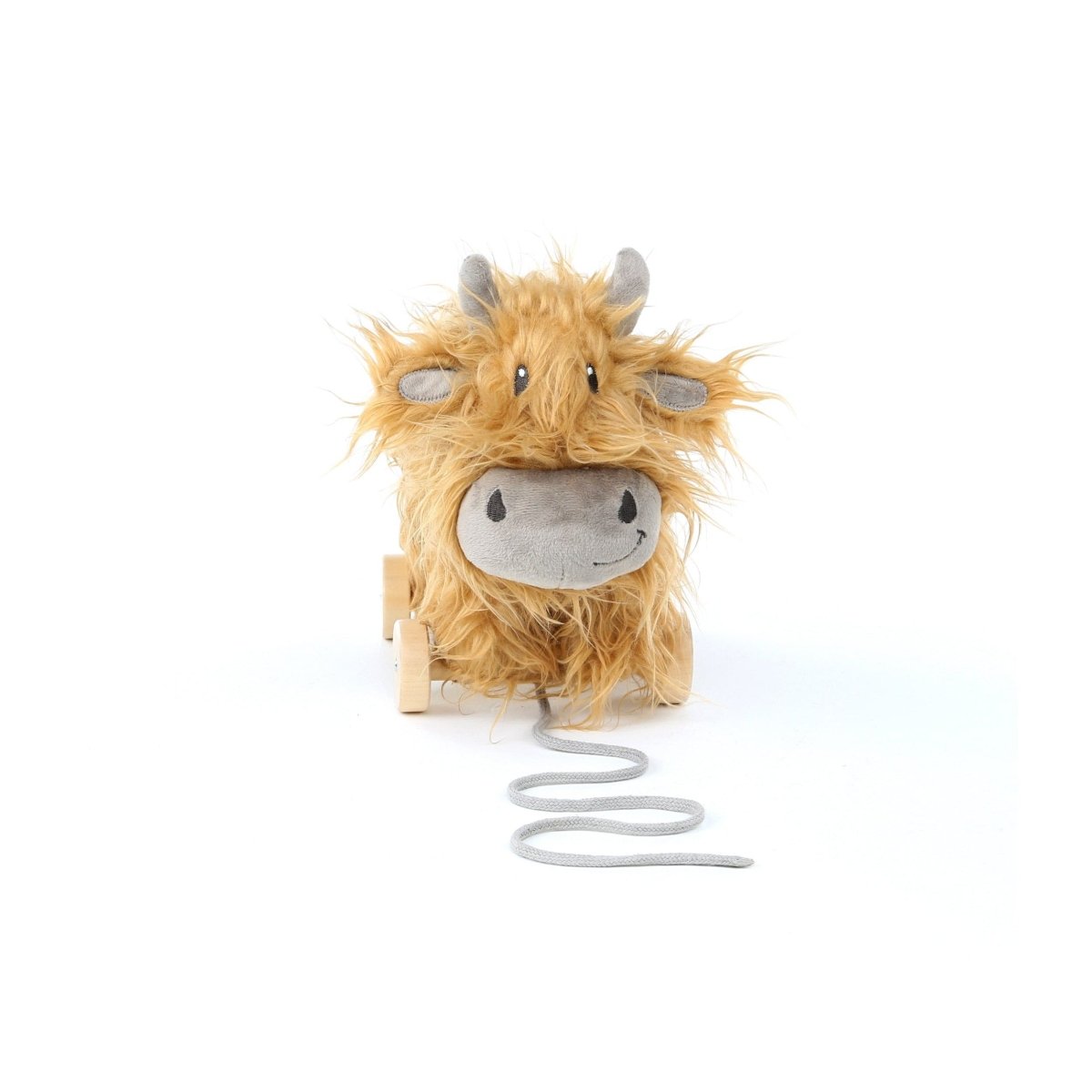 Little Bird Told Me Hubert Highland Cow Pull Along Toy - For Your Little One