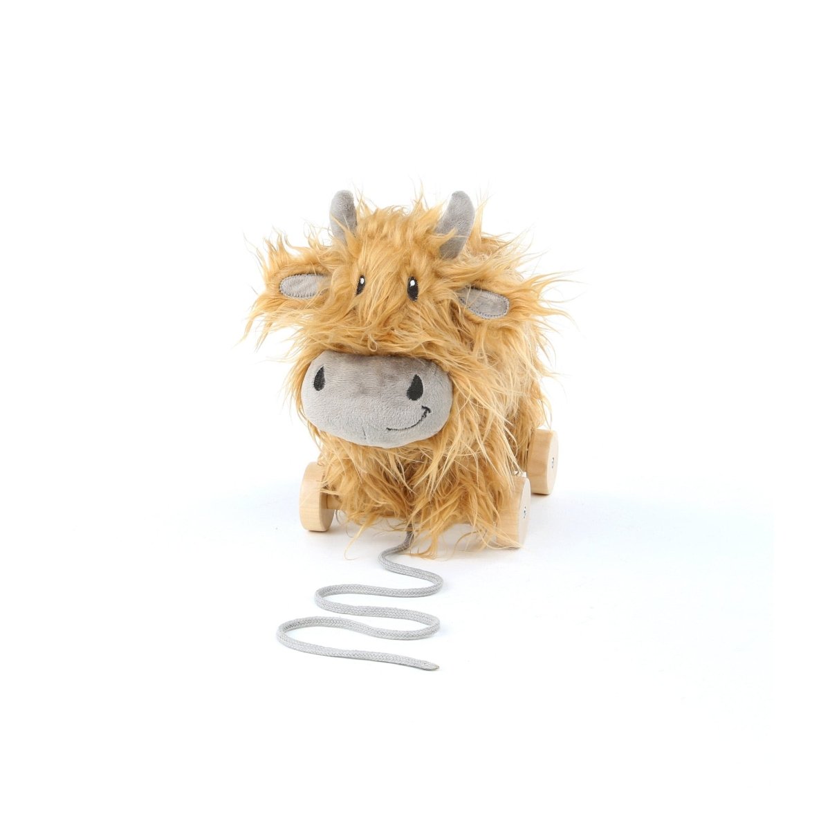 Little Bird Told Me Hubert Highland Cow Pull Along Toy - For Your Little One