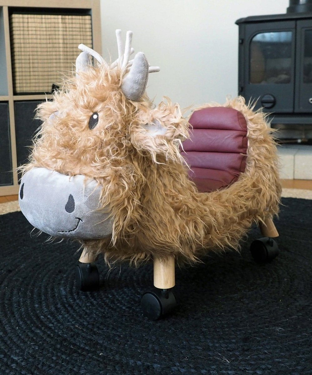 Little Bird Told Me Hubert Highland Cow Ride On - For Your Little One