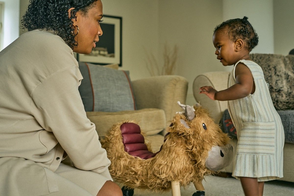 Little Bird Told Me Hubert Highland Cow Ride On - For Your Little One