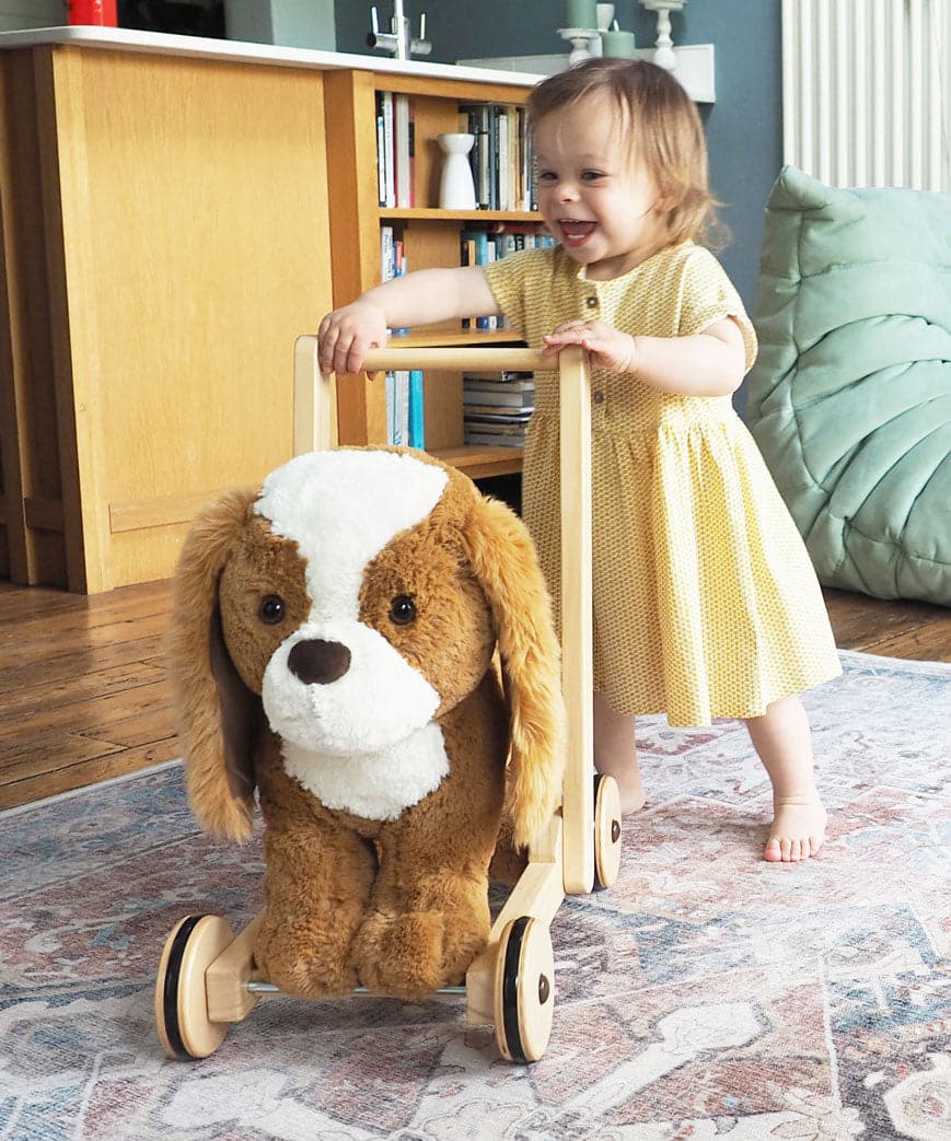 Little Bird Told Me Peanut Pup Baby Walker / Push Along Dog - For Your Little One