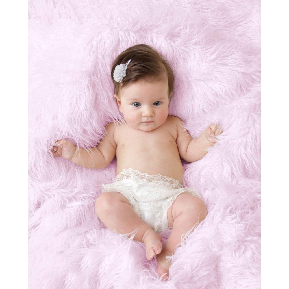 Luxury Faux Fur Baby Blanket - Pink - Clearance - For Your Little One