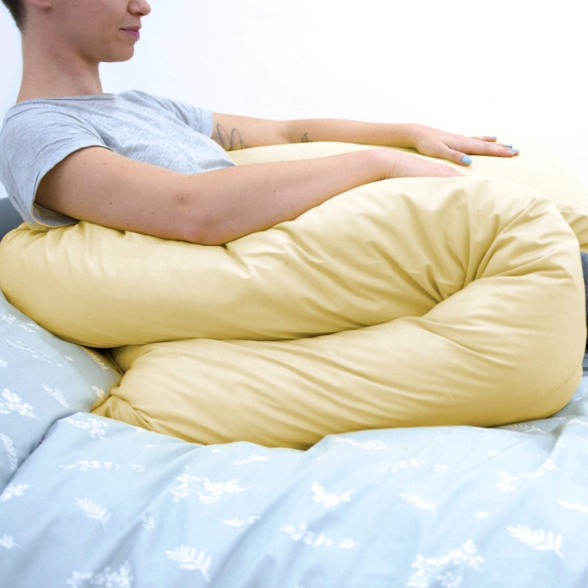 Maternity Pillow And Case 12 Ft - Buttercup Cream - For Your Little One