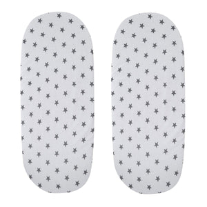 Moses Basket Jersey Fitted Sheet 100% Cotton - Pack Of 2 - For Your Little One