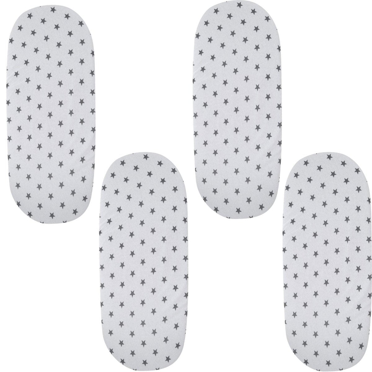 Moses Basket Jersey Fitted Sheet 100% Cotton - Pack Of 4 - For Your Little One