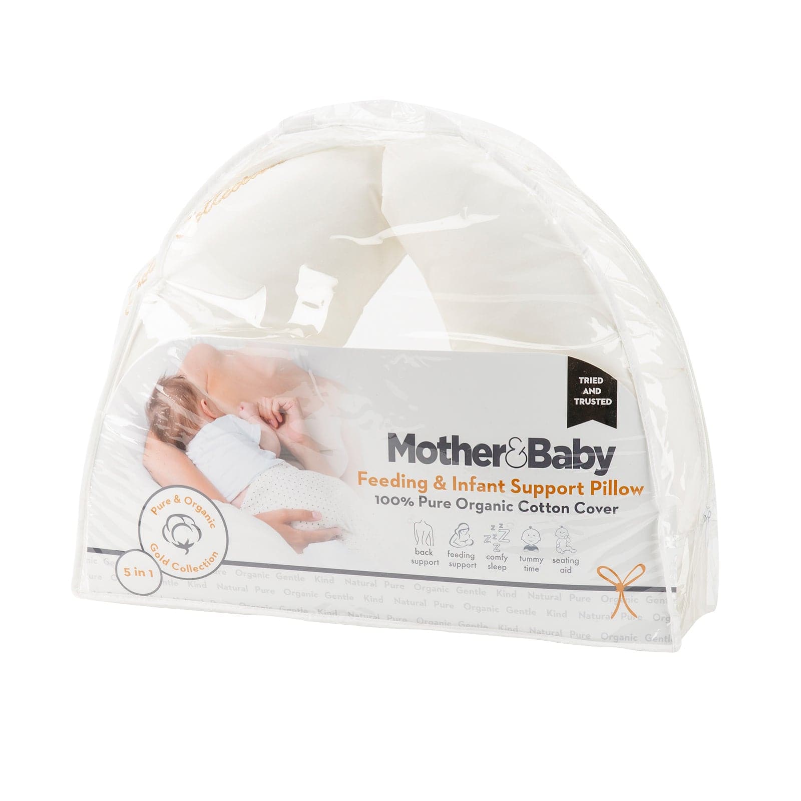 Mother&Baby Organic Cotton Feeding and Infant Support Pillow   