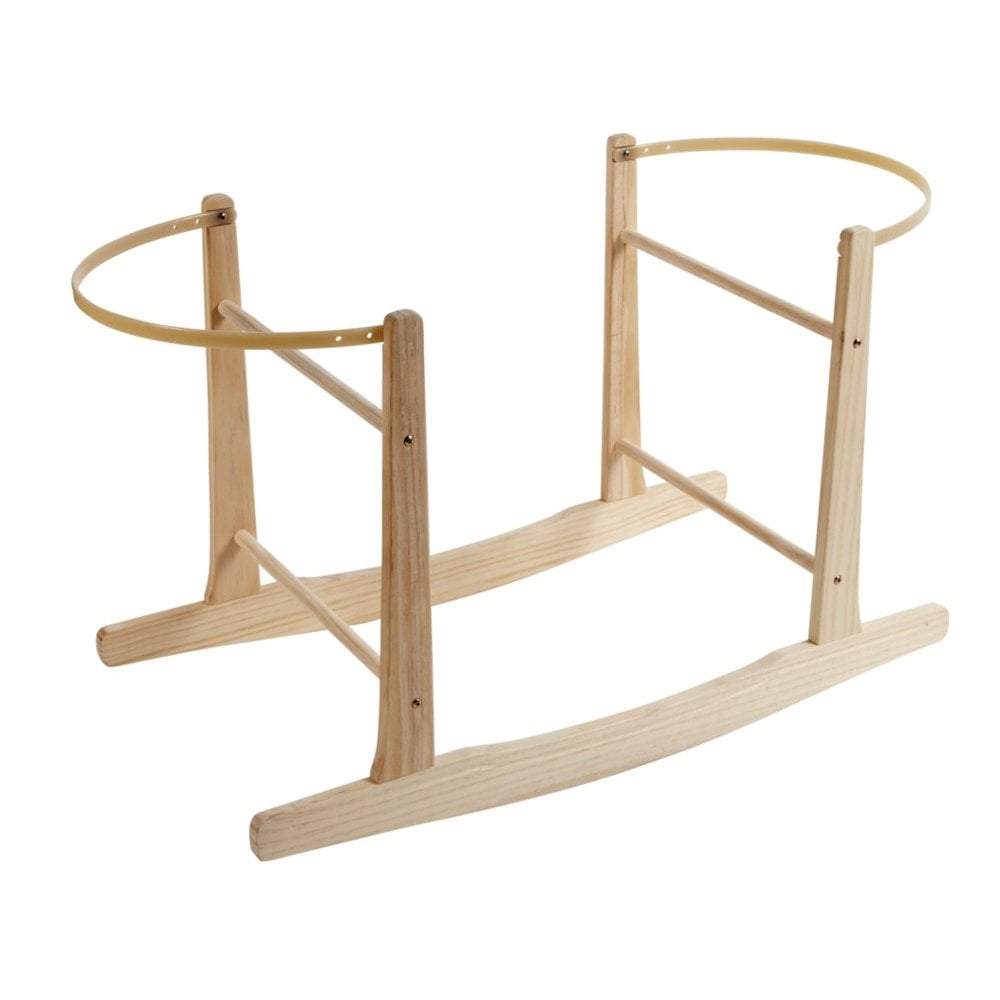 Natural Pine Moses Basket Rocking Stand -  | For Your Little One