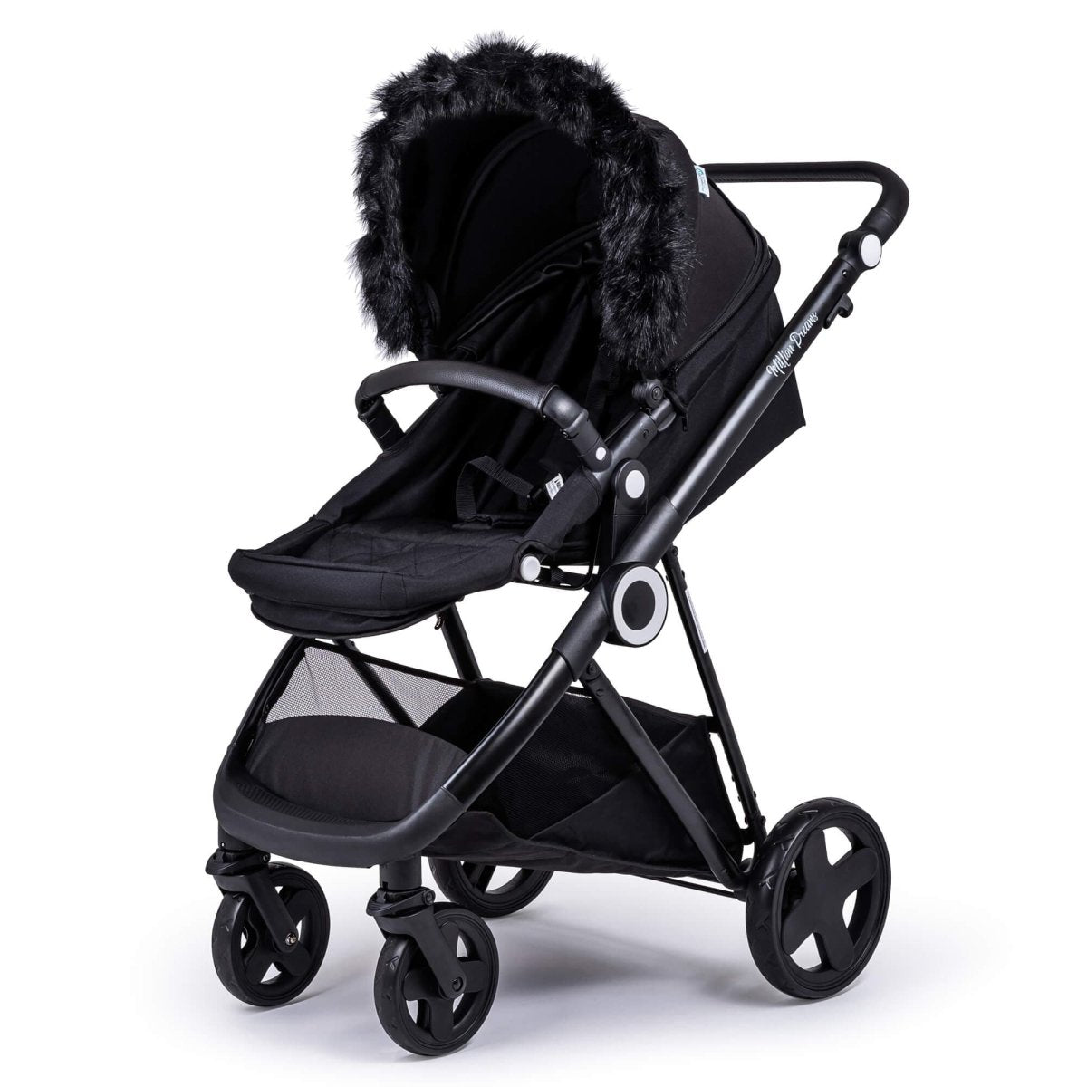 Pram Fur Hood Trim Attachment for Pushchair - For Your Little One