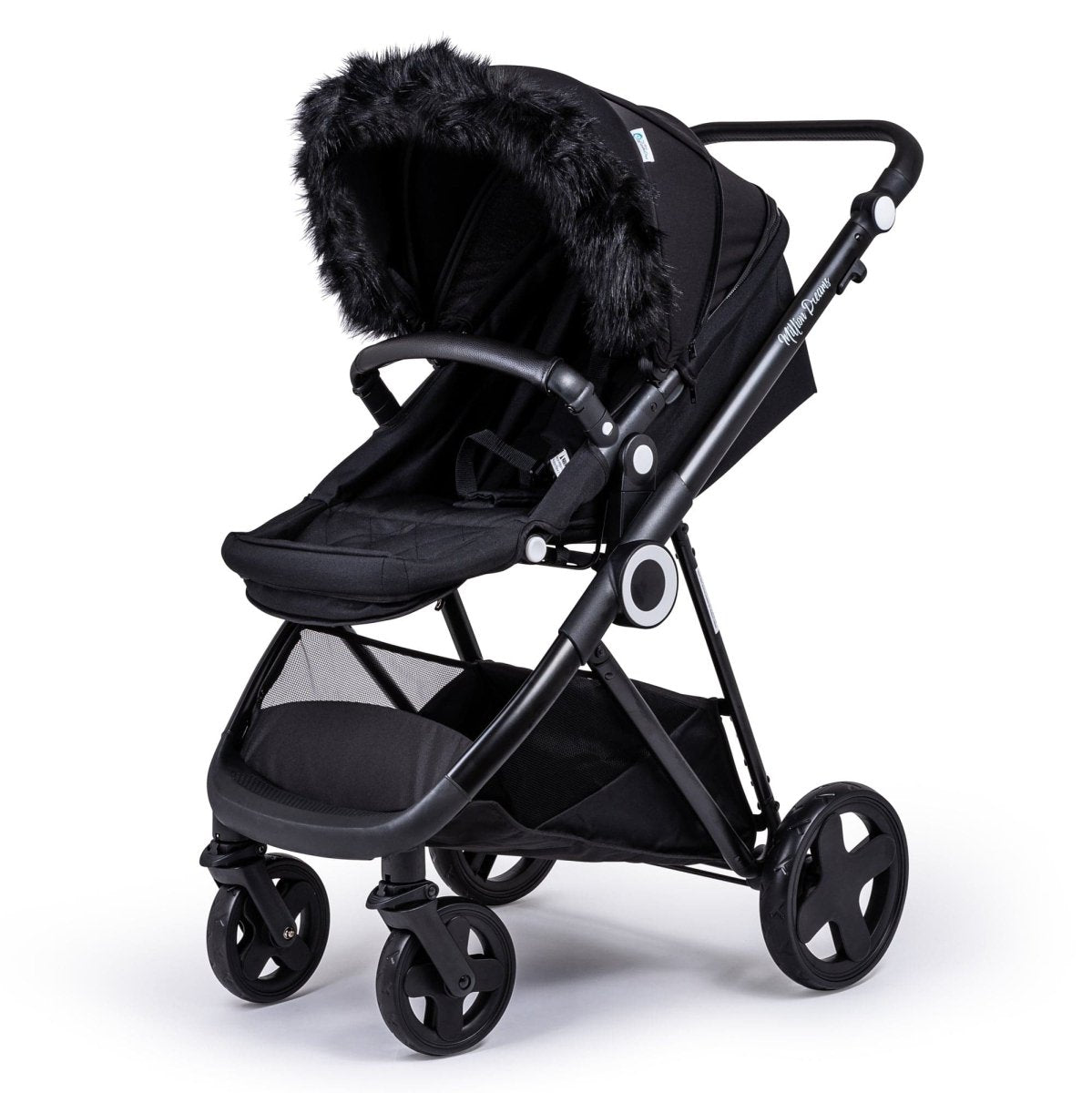 Pram Fur Hood Trim Attachment For Pushchair Compatible with Baby Elegance - For Your Little One