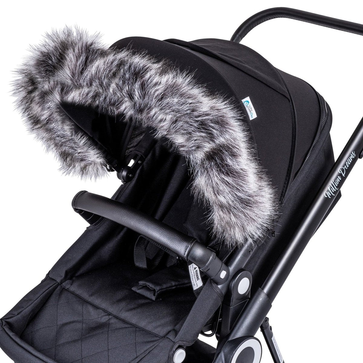 Pram Fur Hood Trim Attachment For Pushchair Compatible with Baby Elegance - For Your Little One