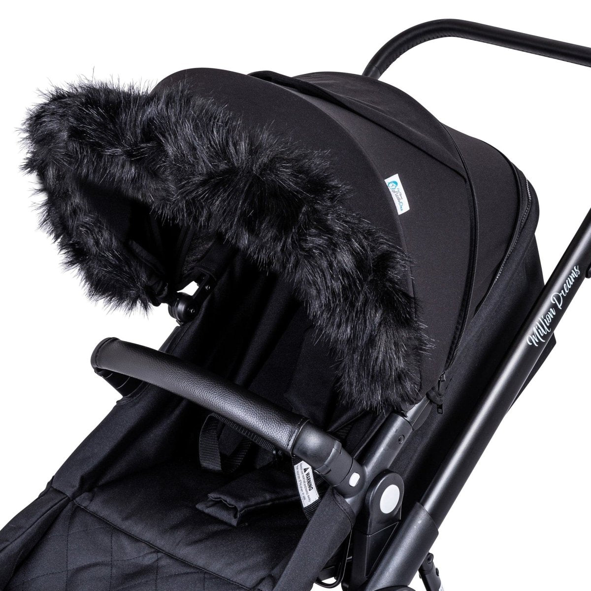 Pram Fur Hood Trim Attachment For Pushchair Compatible with Baby Elegance - For Your Little One