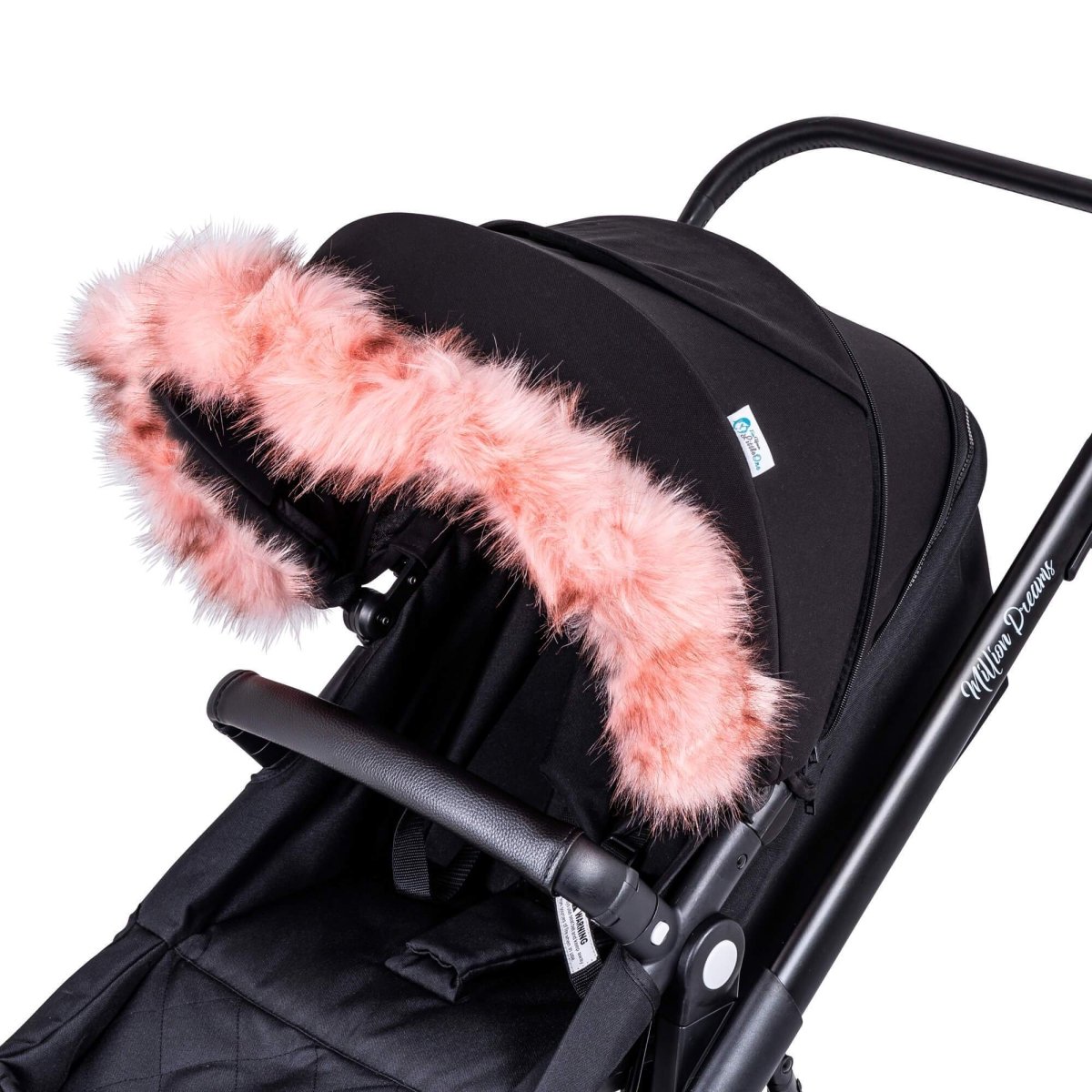 Pram Fur Hood Trim Attachment for Pushchair Compatible with BabyDan - For Your Little One