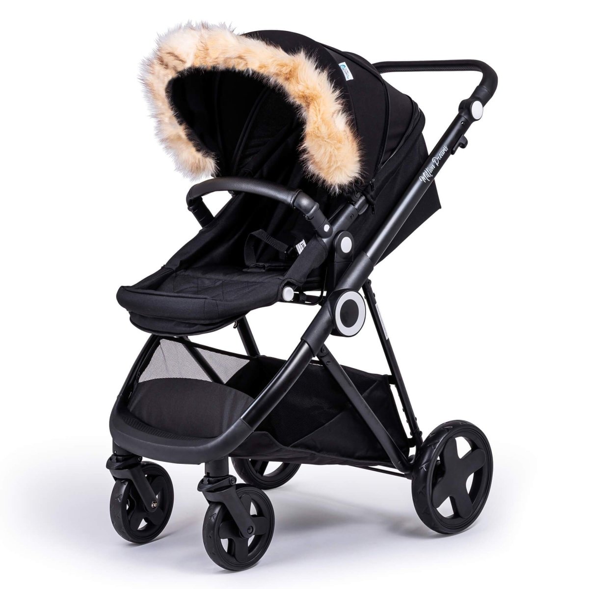 Pram Fur Hood Trim Attachment for Pushchair Compatible with Concord - For Your Little One