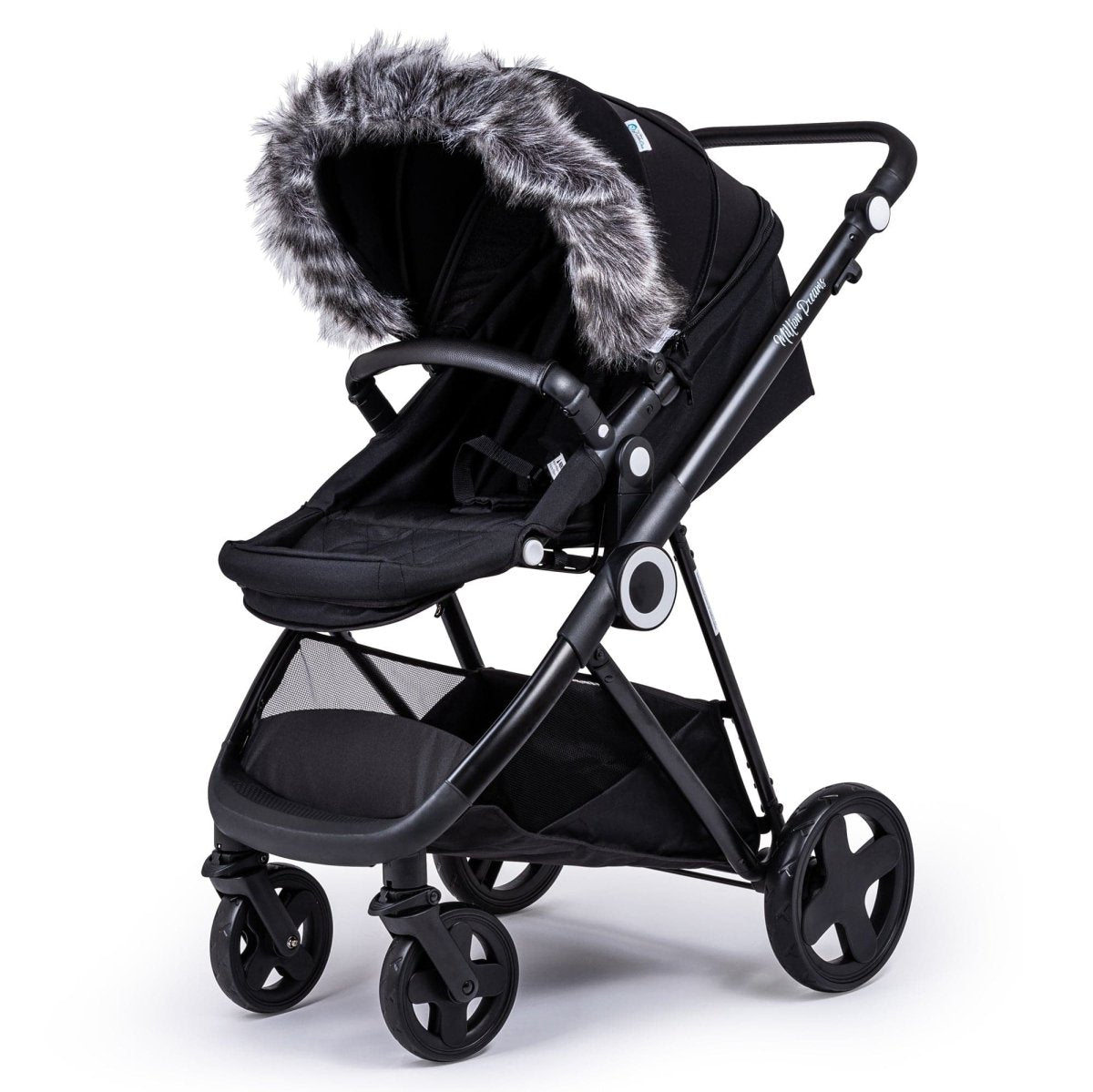 Pram Fur Hood Trim Attachment For Pushchair Compatible with Diono - For Your Little One