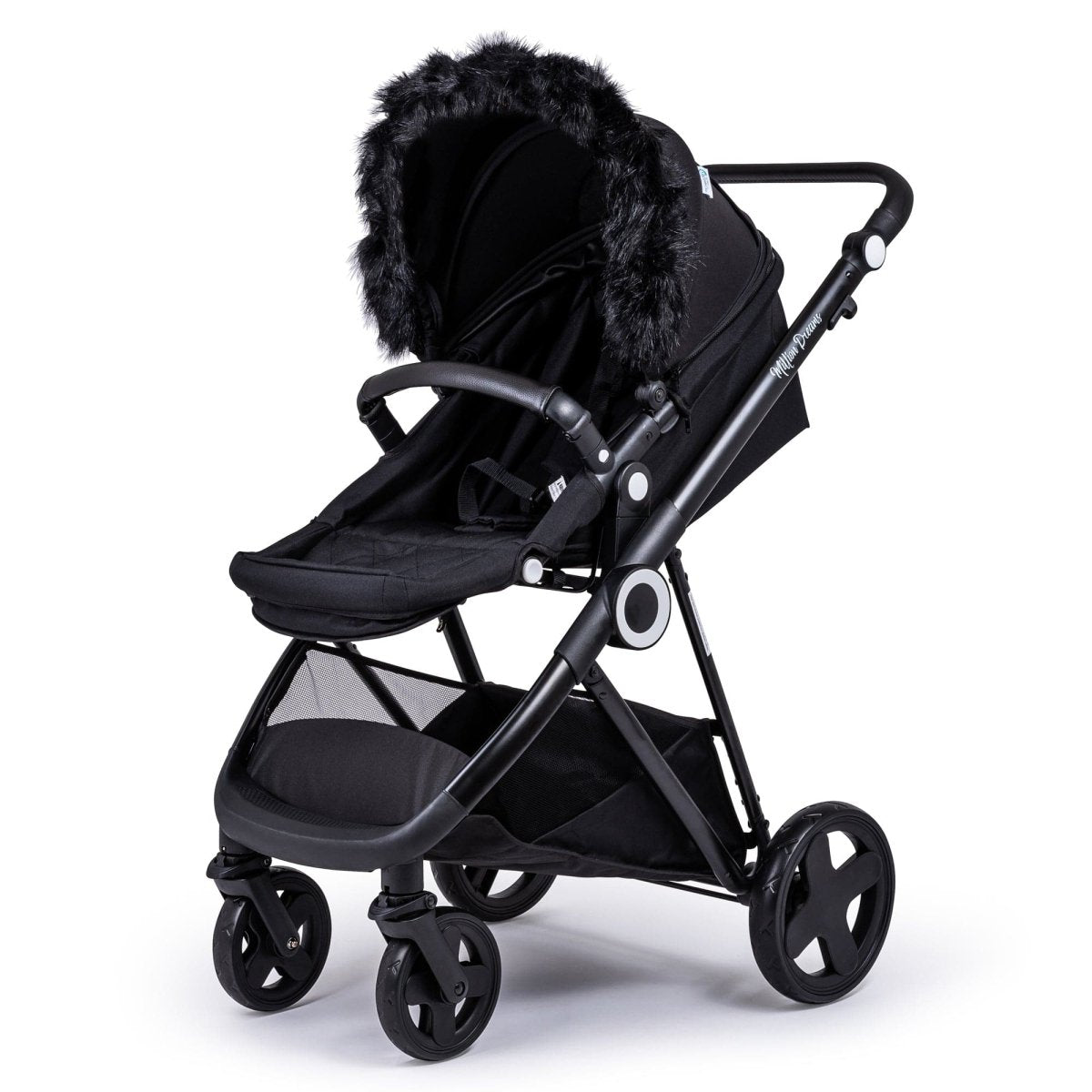 Pram Fur Hood Trim Attachment For Pushchair Compatible with Diono - For Your Little One