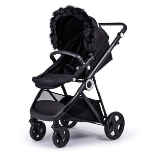 Pram Fur Hood Trim Attachment for Pushchair Compatible with Inglesina - For Your Little One