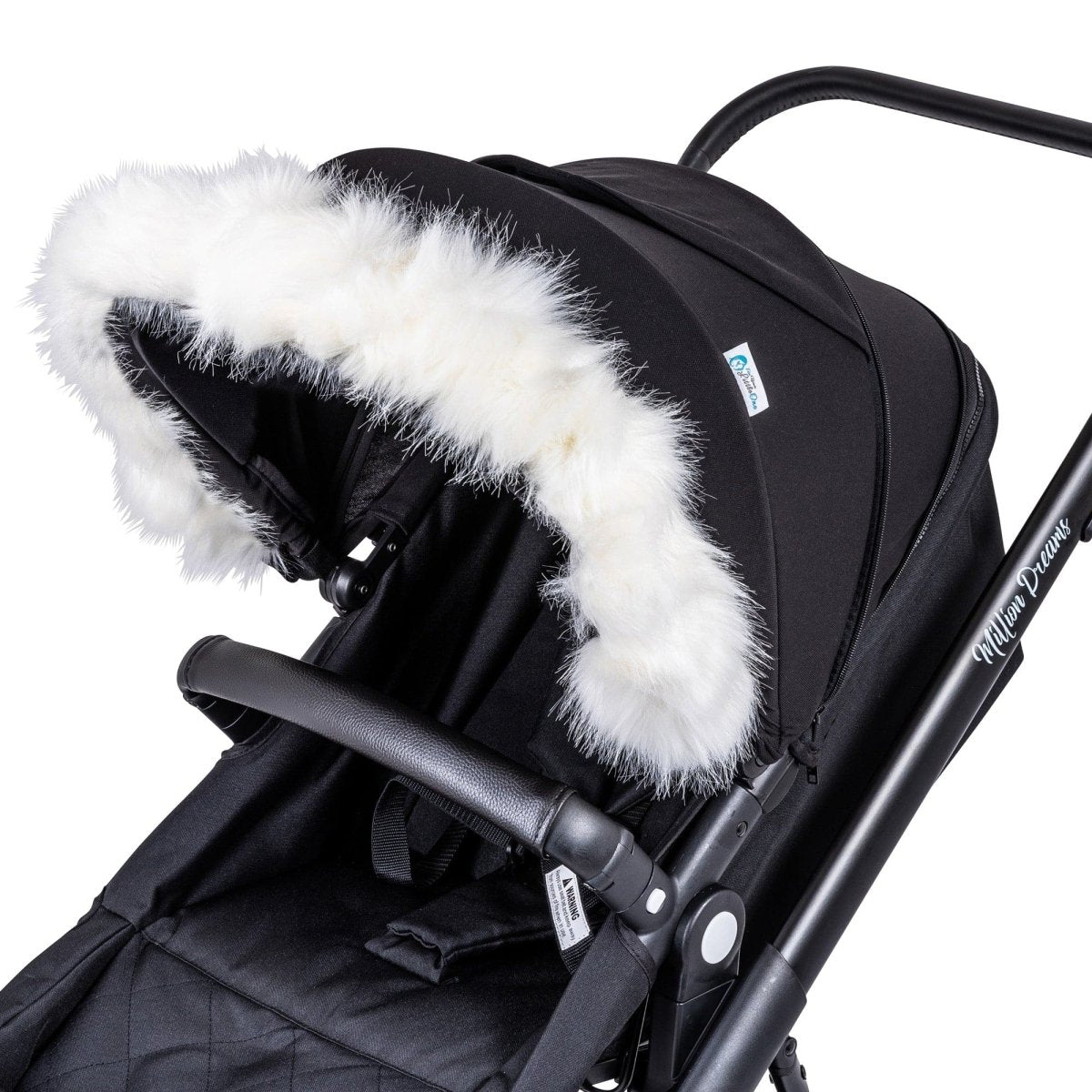 Pram Fur Hood Trim Attachment For Pushchair Compatible with Kids Kargo - For Your Little One