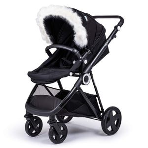 Pram Fur Hood Trim Attachment for Pushchair Compatible with Obaby - For Your Little One
