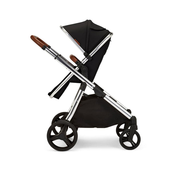 **Stock Clearance** Ickle Bubba Eclipse 2 In 1 Carrycot & Pushchair - Chrome / Jet Black / Black Handle - For Your Little One