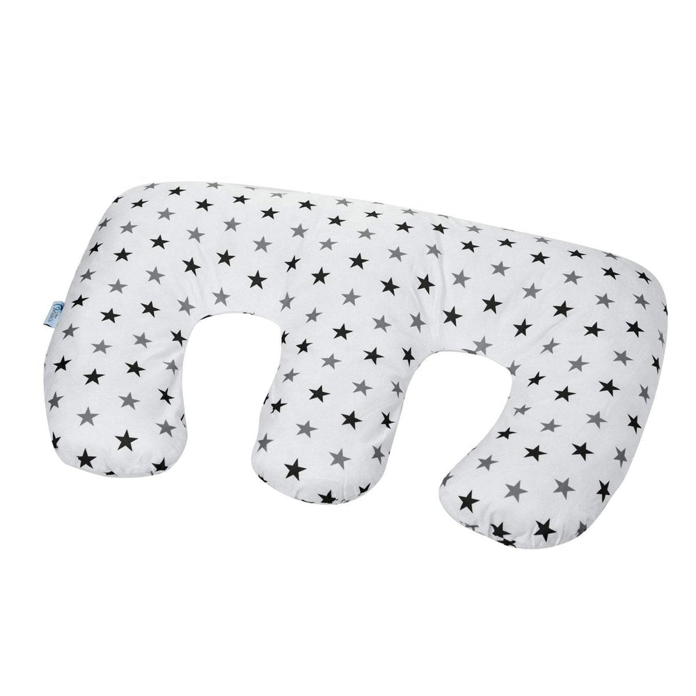 Twin Pregnancy Nursing Pillow - Silver Stars - For Your Little One