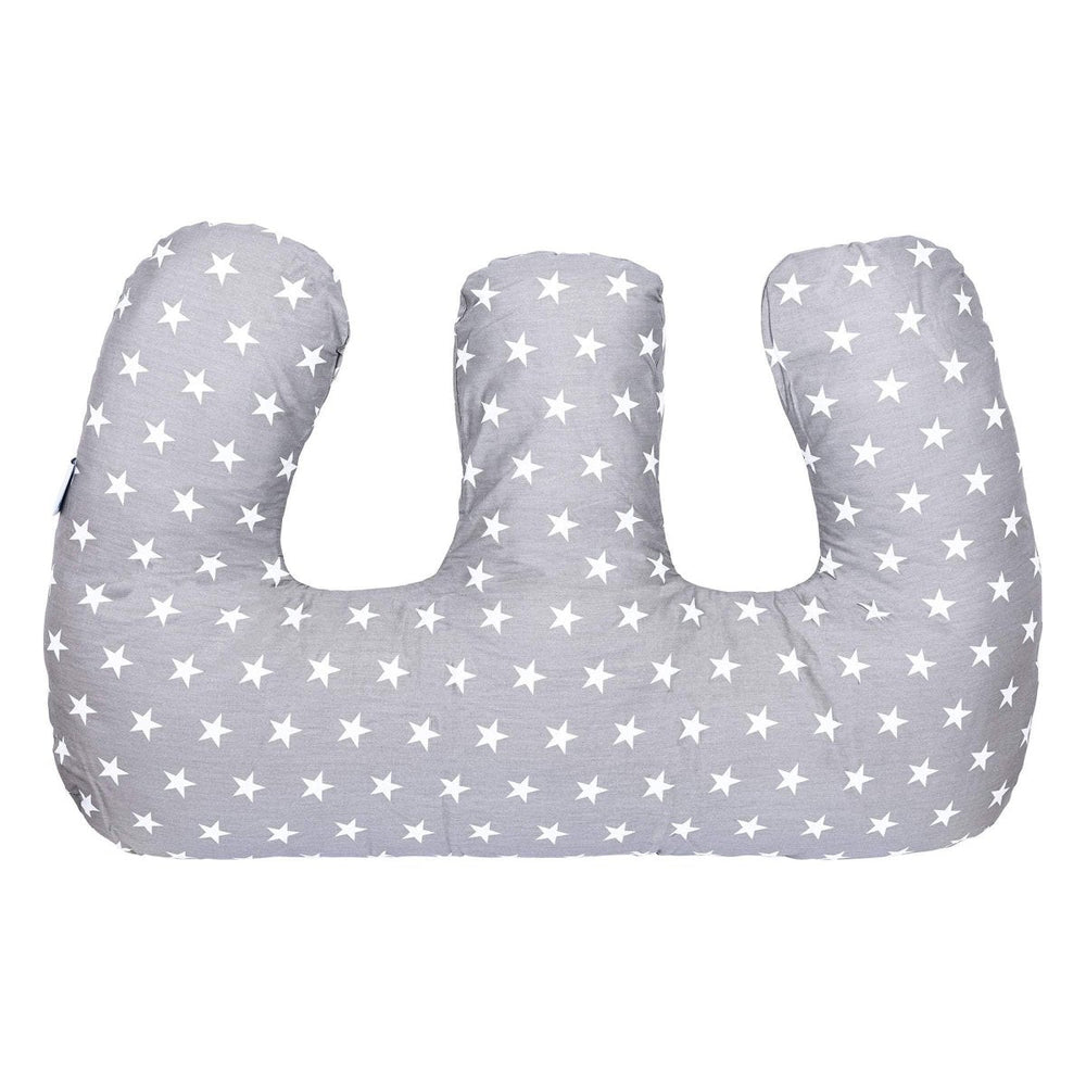 Twin Pregnancy Nursing Pillow - White Stars - For Your Little One