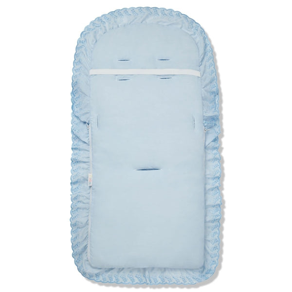 Universal Broderie Anglaise Pushchair Footmuff / Cosy Toes - Fits All Pushchairs / Prams And Buggies - For Your Little One
