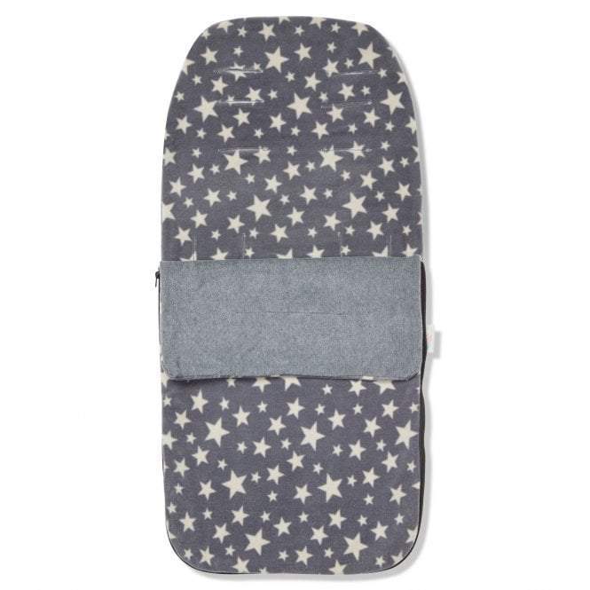 Snuggle Summer Footmuff Compatible with Uppababy - Grey with Cream Stars / Fits All Models | For Your Little One